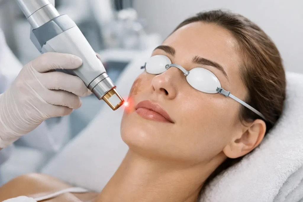 Como remover manchas do rosto com laser