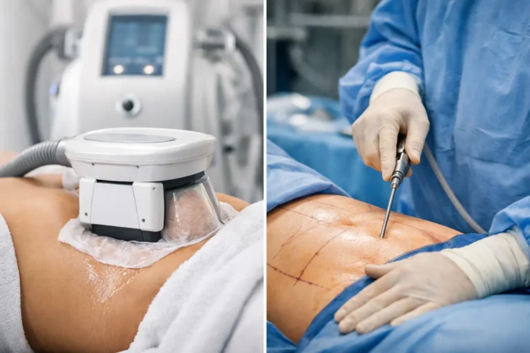 Criolipólise vs lipoaspiração abdominal