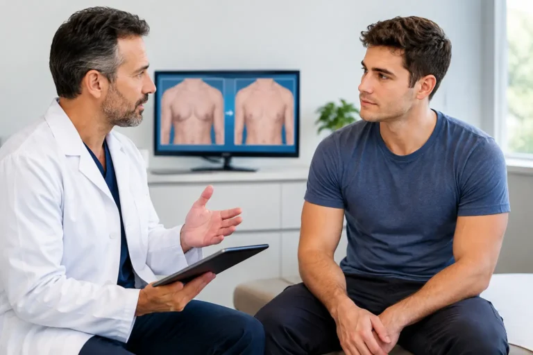 Guia da cirurgia de ginecomastia: decisão e recuperação