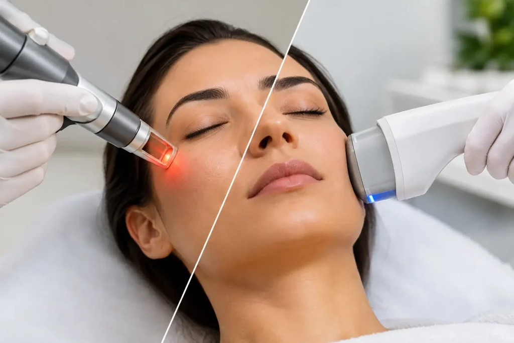 Laser CO2 ou HIFU facial: qual escolher?